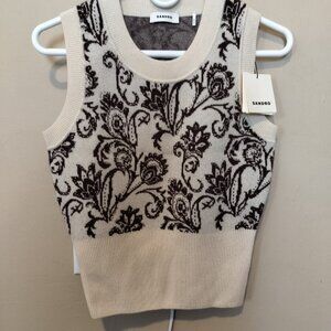 Sandro, New With Tags, Wool Chasmire Knit Top